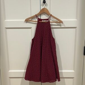 Kimchi Blue (Urban Outfitters) Maroon Halter Sundress Mini